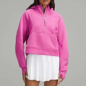 Lululemon Pink Oversized Scuba Half Zip Hoodie, Women’s XL